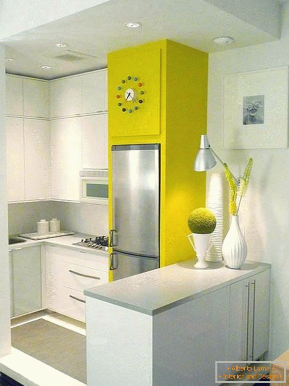 Внатрешен дизајн на мала кујна