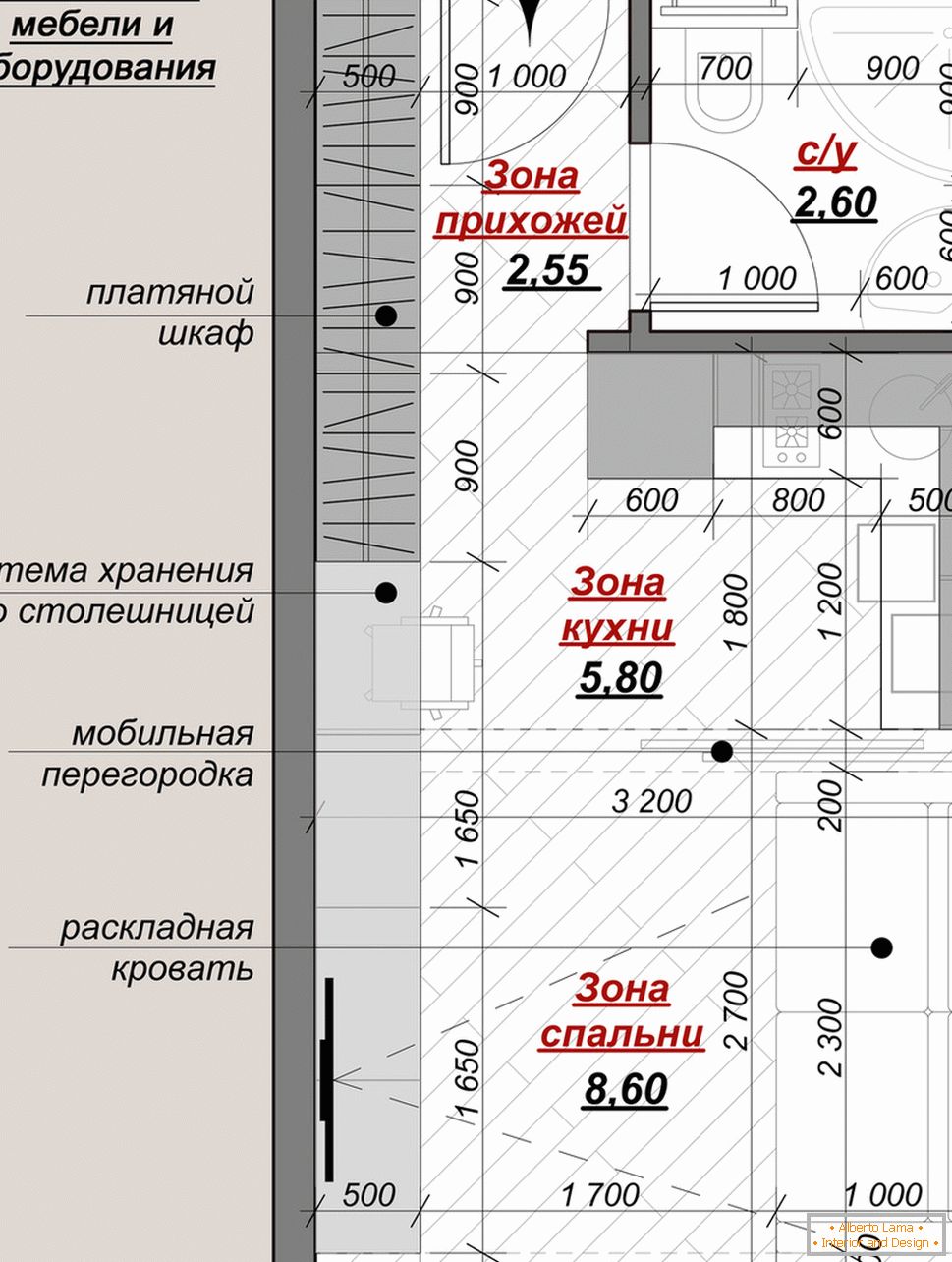 Распоред маленькой квартиры в классическом стиле - фото 3