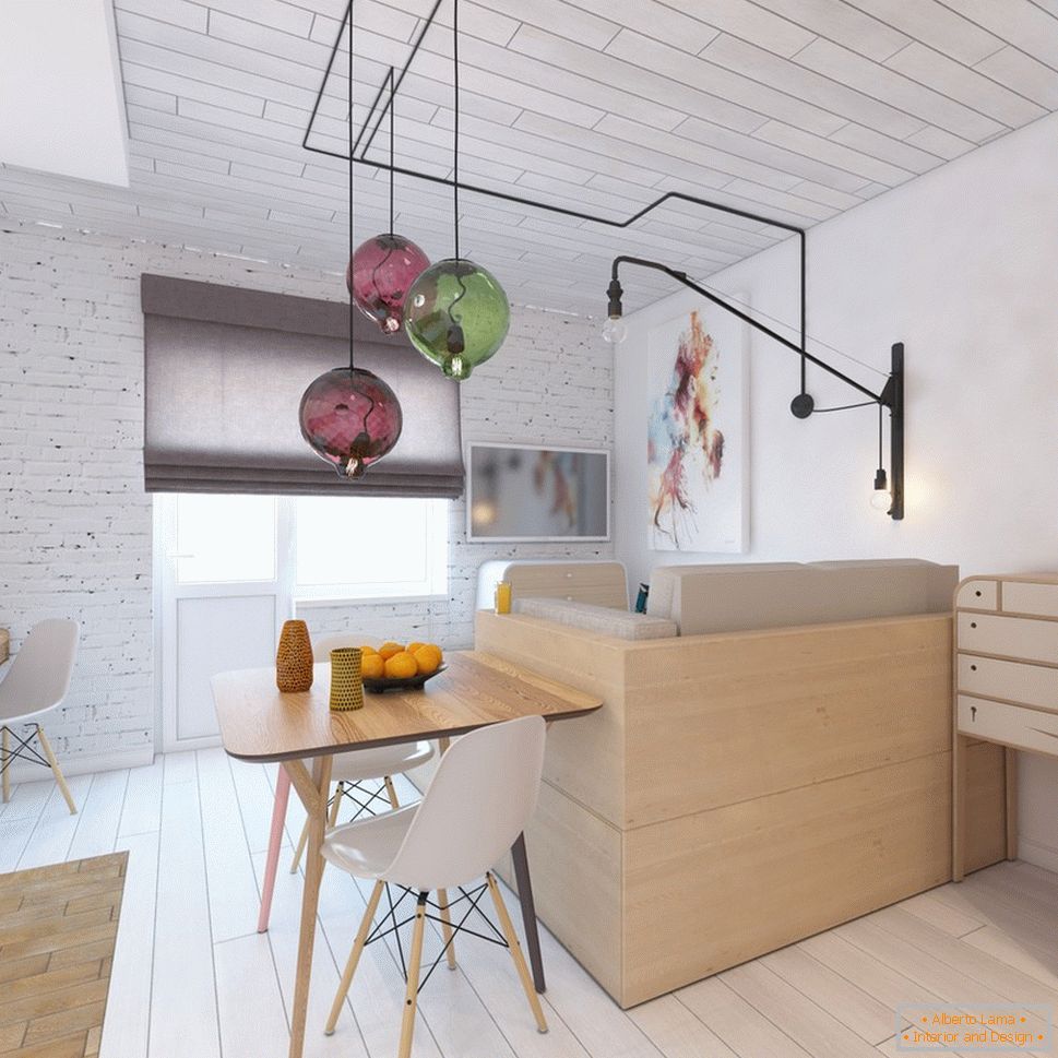 Внатрешен дизајн на мал стан со светли акценти - фото 3