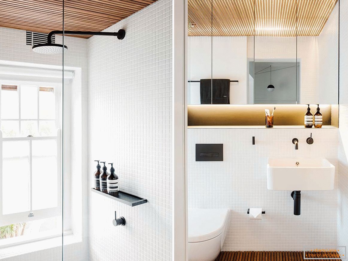 Внатрешен дизајн на мал стан во Сиднеј - ванная