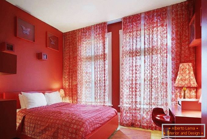 црвена бела фото за спална соба, фото 16