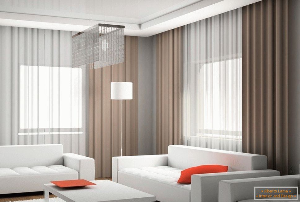 Строг стил соба со светло црвена декор елементи