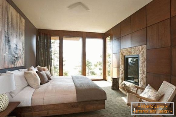 Еко-пријателски спална соба во модерен стил