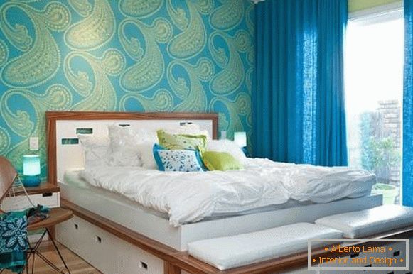 Спална соба во ретро и модерен стил