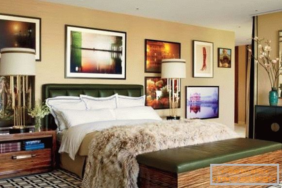 Луксузна спална соба во стилот на 60-тите