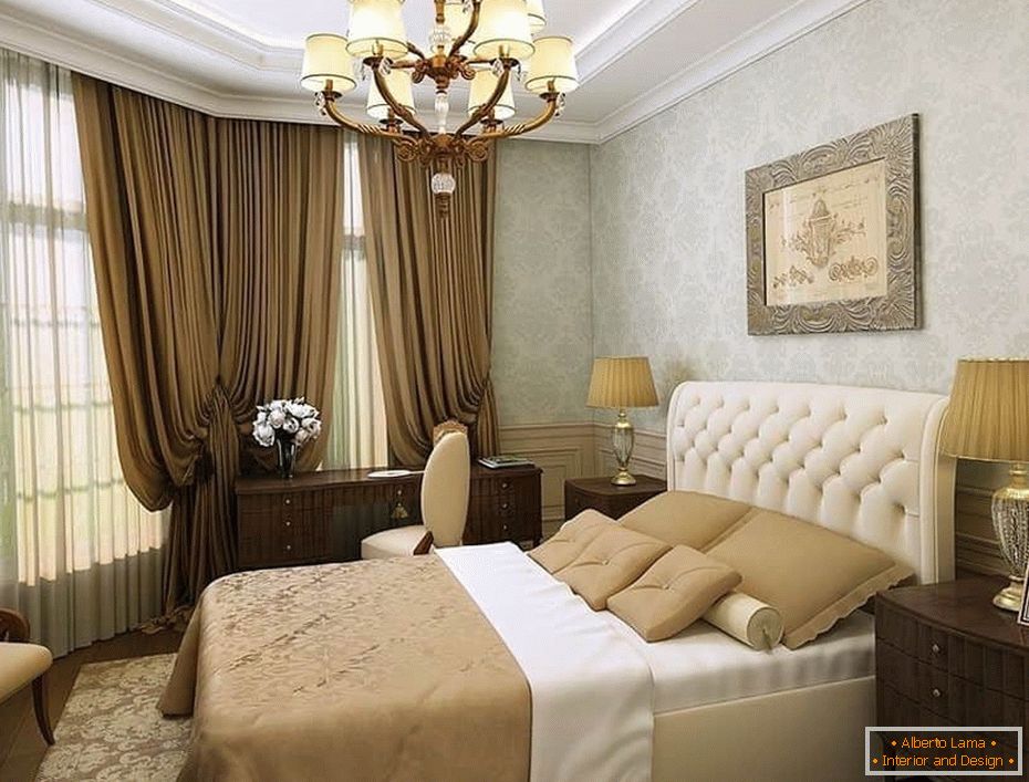 Дизајн во спална соба во класичен стил