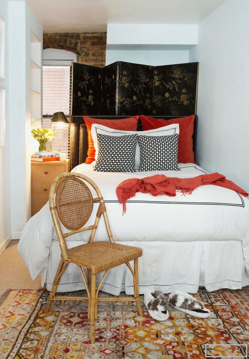 Употребата на ориентален стил за дизајнот на мала спална соба