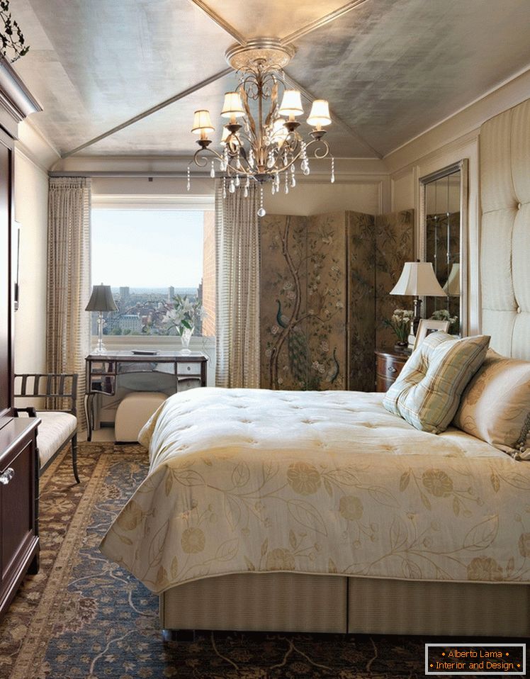Спална соба дизајн во ориентален стил