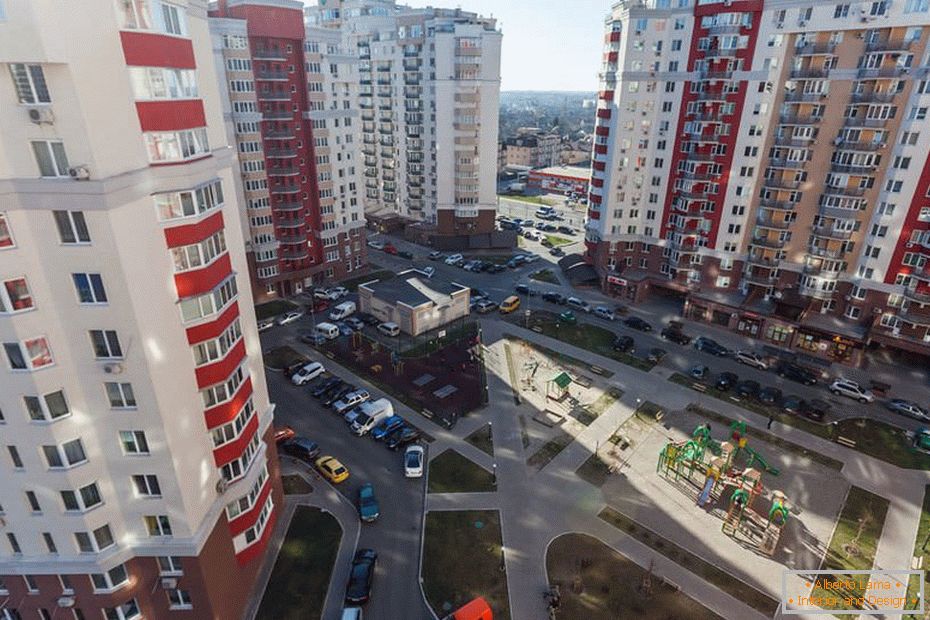 Внатрешноста на стилски еднособен стан во Киев