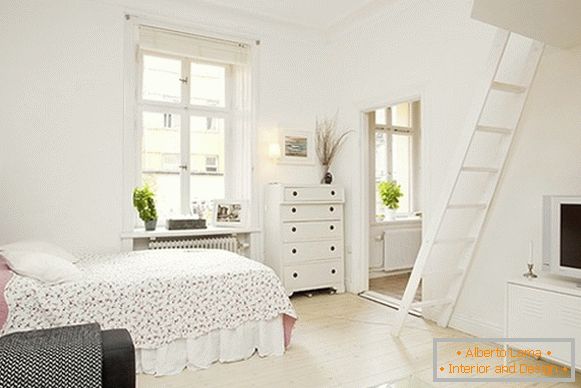 Внатрешноста на удобно стан во Шведска