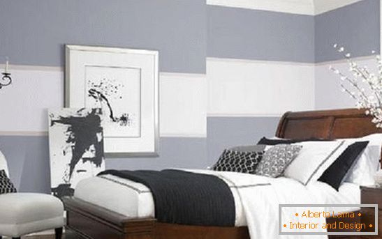 Спална соба во студени бои