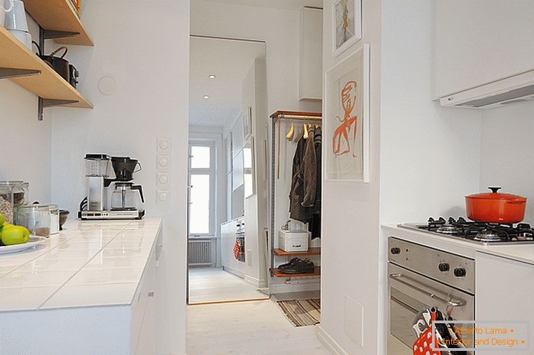 Кујна на луксузни мали апартмани во Шведска