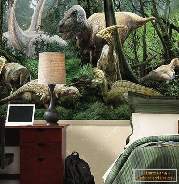 диносаурус позадини во расадник, фото 45