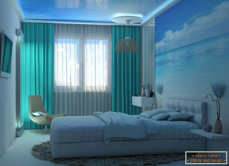 комбинација-син-боја-во-внатрешноста-спалната соба-симбол