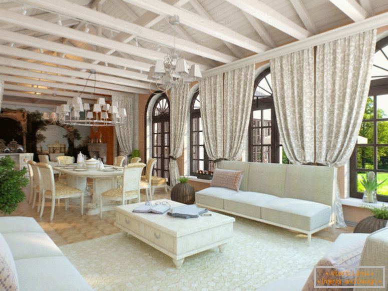 Дневна соба во италијански стил - 75 фотографии од дизајн