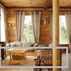 Дневна соба во вила стил - 70 фотографии од оригиналниот