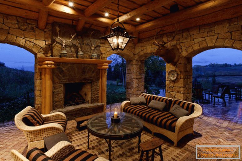 Дневна соба во вила стил - 70 фотографии од оригиналниот