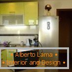 Кујна мебел со лимон боја фасада