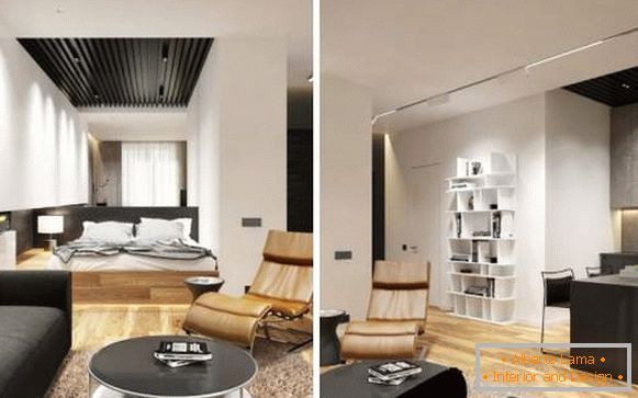 Луксузни еднособен апартмани - високотехнолошки дизајн фотографии