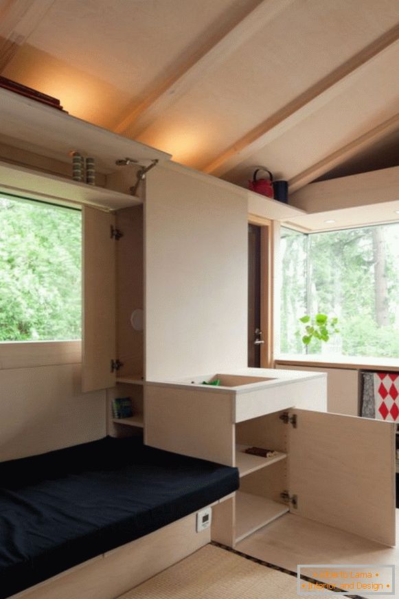 Системи за складирање во мала куќа во Финска