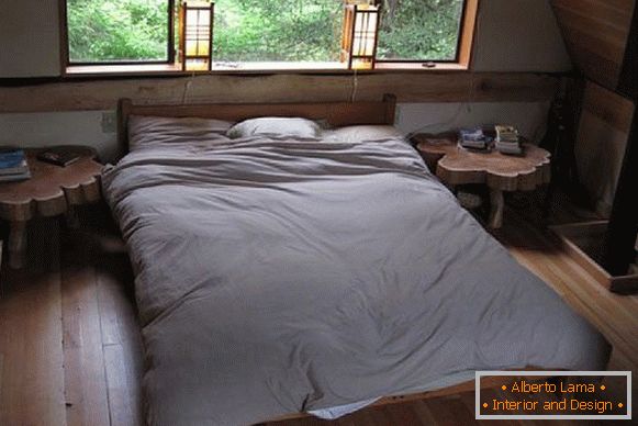 Спална соба од мала шумска куќа во Јапонија