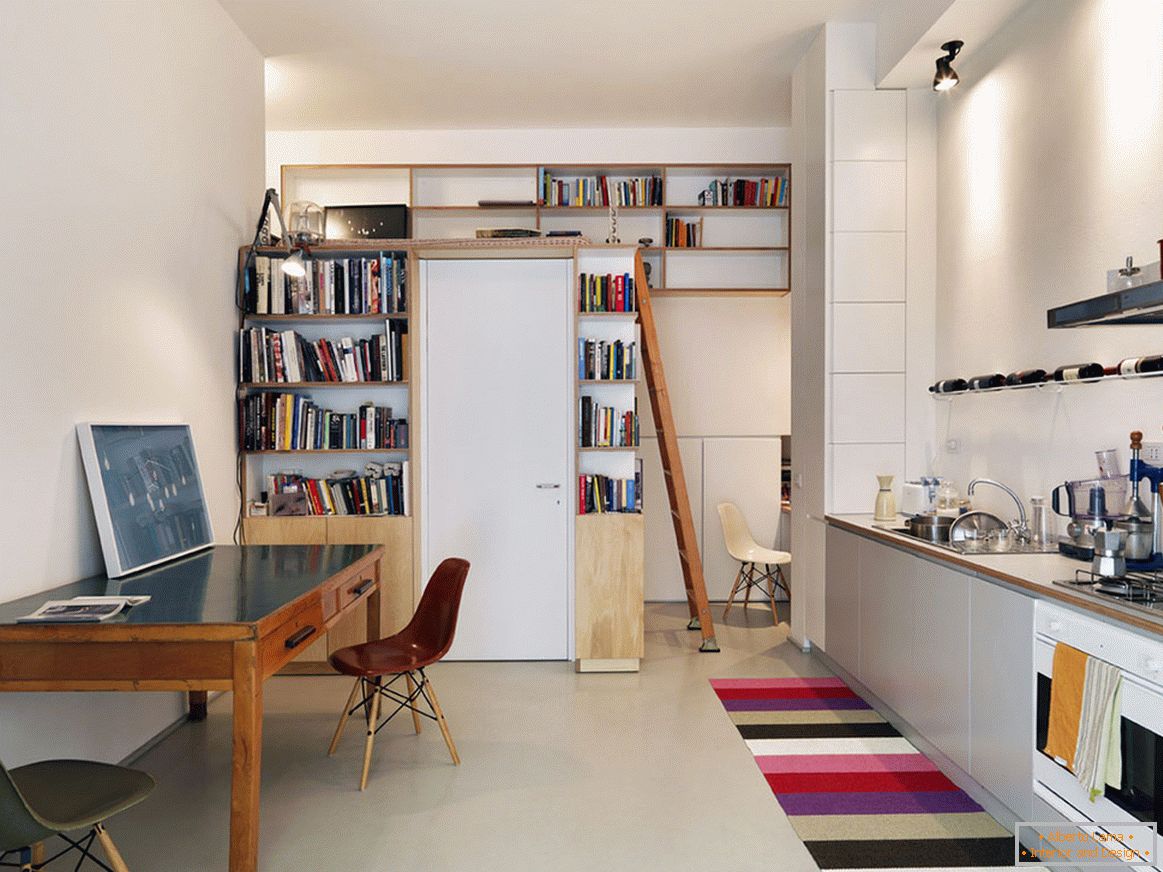 Идејата за кујнски внатрешни работи за мали апартмани