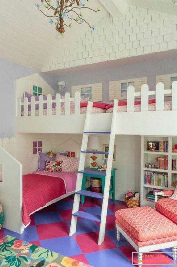 внатрешноста на детска соба со кревет, фото 39