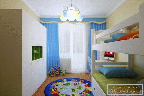 внатрешноста на мала детска соба за две деца, фото 53