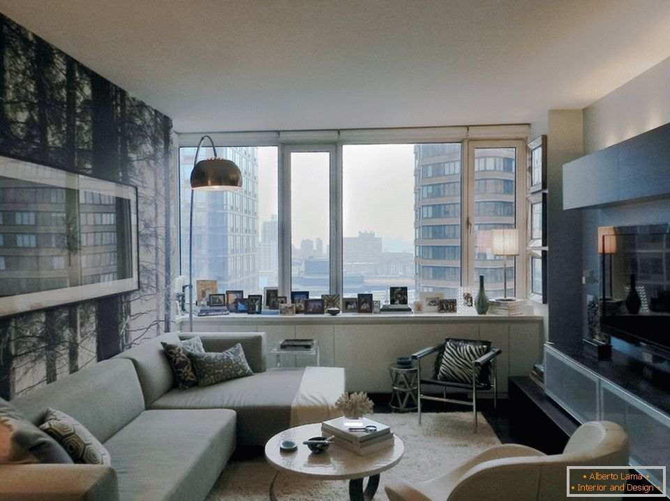 Дневна соба диплома стан во Менхетен