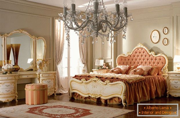спална соба дизајн во класичен стил