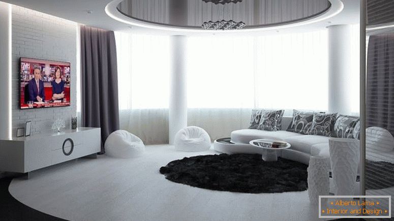 Внатрешни работи во бел стил - најдобра слика на дизајн идеи