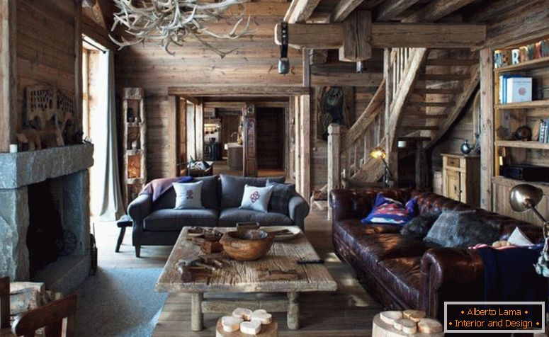 Внатрешни работи во вила стил - 77 фотографии од најдобрите