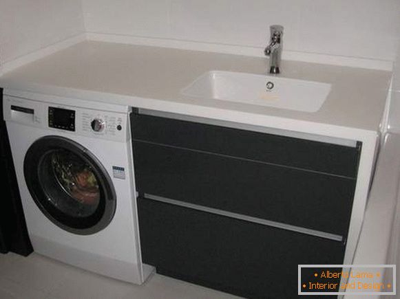 дизајн на бања со машина за перење, фото 12