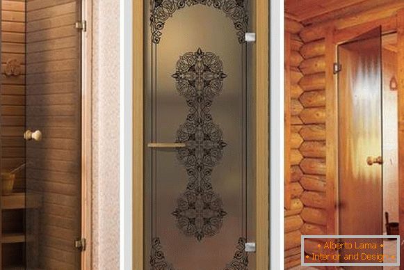 Врата за сауна стакло - изберете дизајн и квалитет