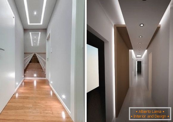 LED осветлување на тесен коридор