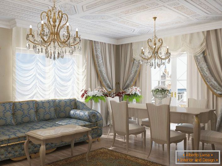 Дневната соба во стилот на Арт Нову ќе го истакне прекрасниот вкус на сопственикот на домот.