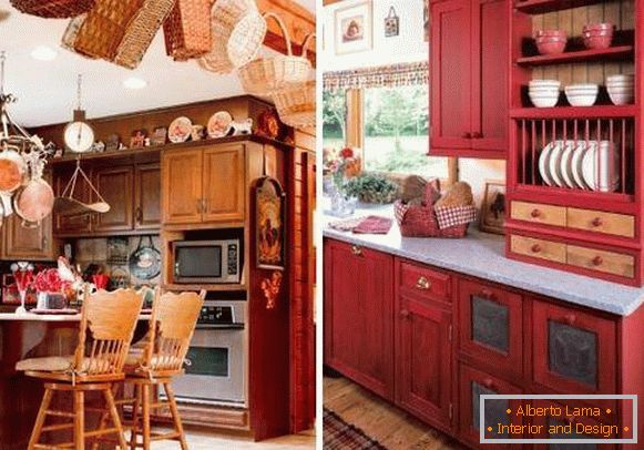 Како да ги красат кујната со мали детали во рустикален стил