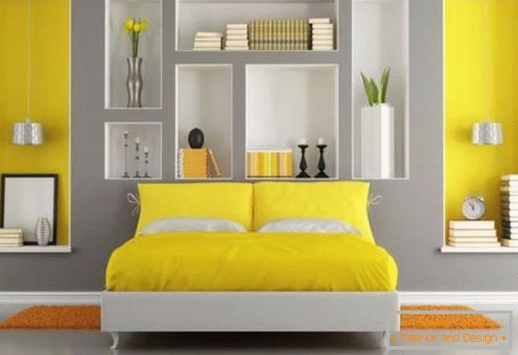 Спална соба дизајн со ниши