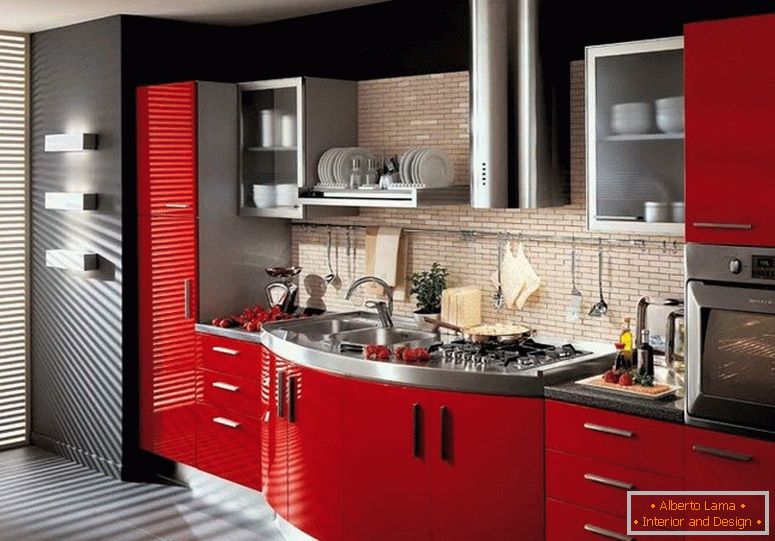 Црвена и црна кујна