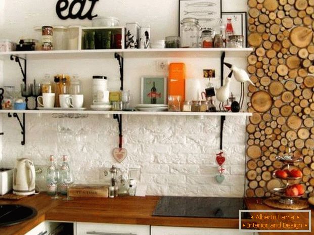 кујна дневна соба во модерен стил дизайн фото