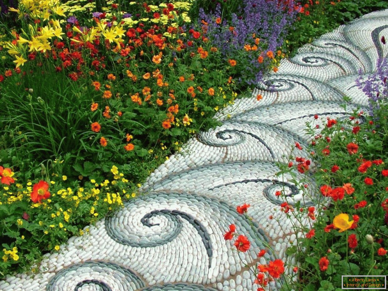 Декоративен дизајн на градината патека