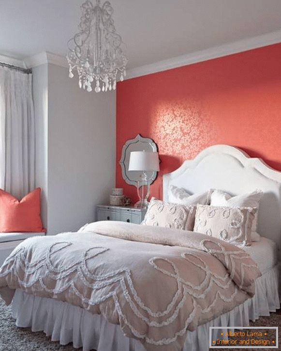 Црвена позадина за вашата спална соба слика 2015