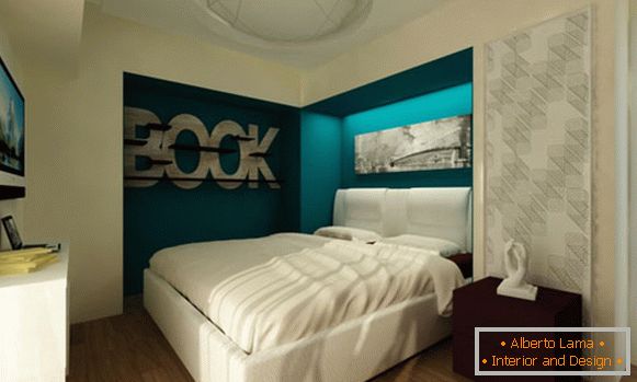 Спална соба во млечна боја
