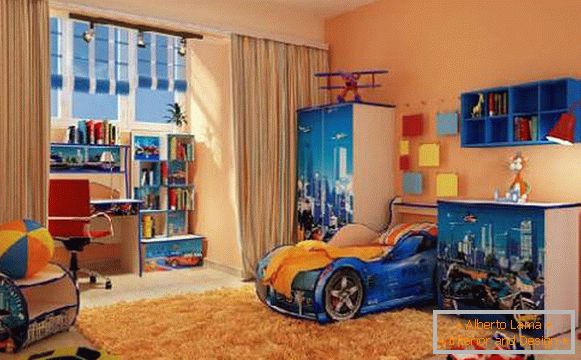 мебел во детска соба за машина за момче, фото 9