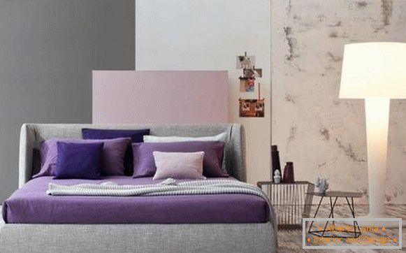 Спална соба дизајн 2017 - слика во пастелни бои