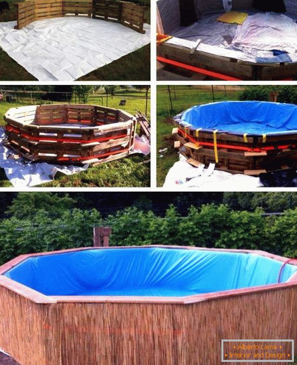 Дизајн на базен за летна резиденција или двор со свои раце