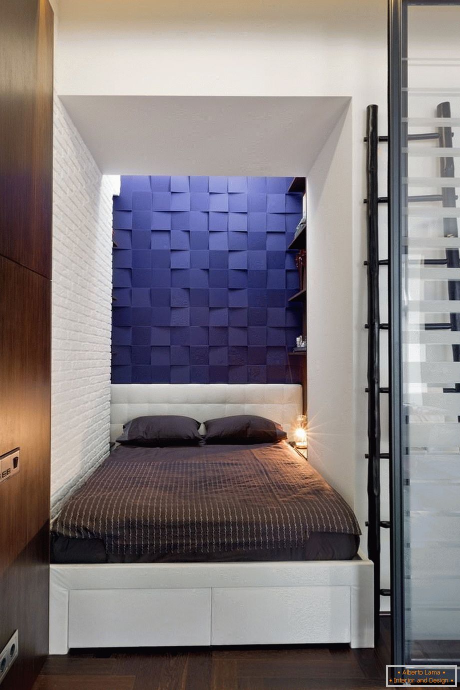 Спална соба стилски стан-студио во Киев