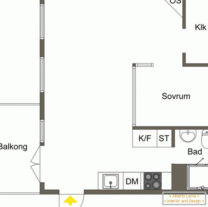 Планирање на студиски стан во скандинавски стил
