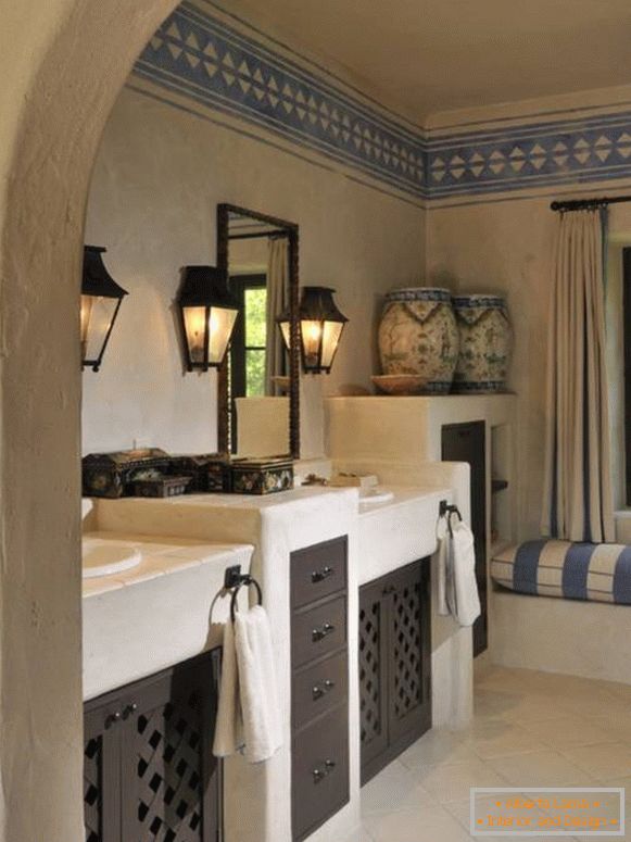 Античка бања дизајн во Прованс стил слика