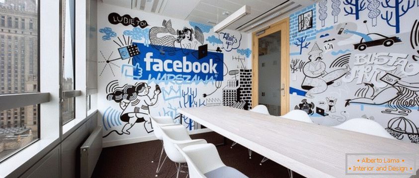 Фејсбук канцеларија во Полска од компанијата Мадама